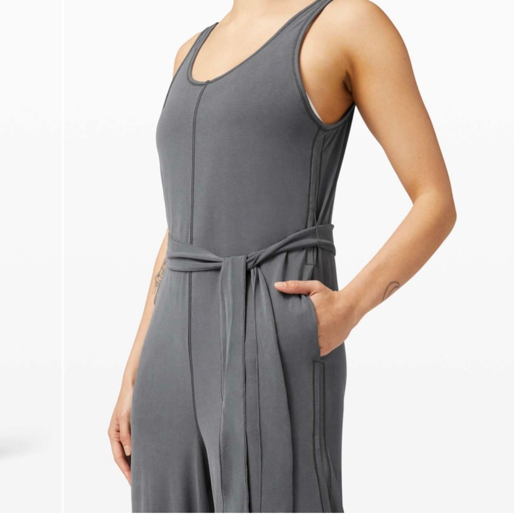 Lululemon Ease Of It All Jumpsuit | Graphite Grey | Size 6 (NWT)
